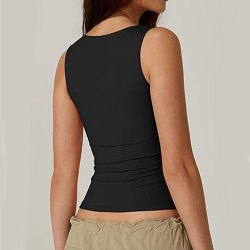 Vanessa Square-neck Slim Tank
