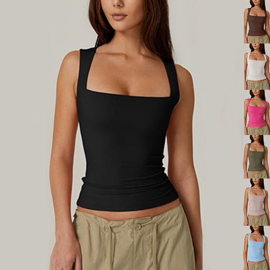 Vanessa Square-neck Slim Tank